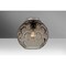 Besa Lighting Bombay Ceiling, Smoke, Satin Nickel Finish, 1x60W Incandescent BOMBAYSMC-SN - alternate 1